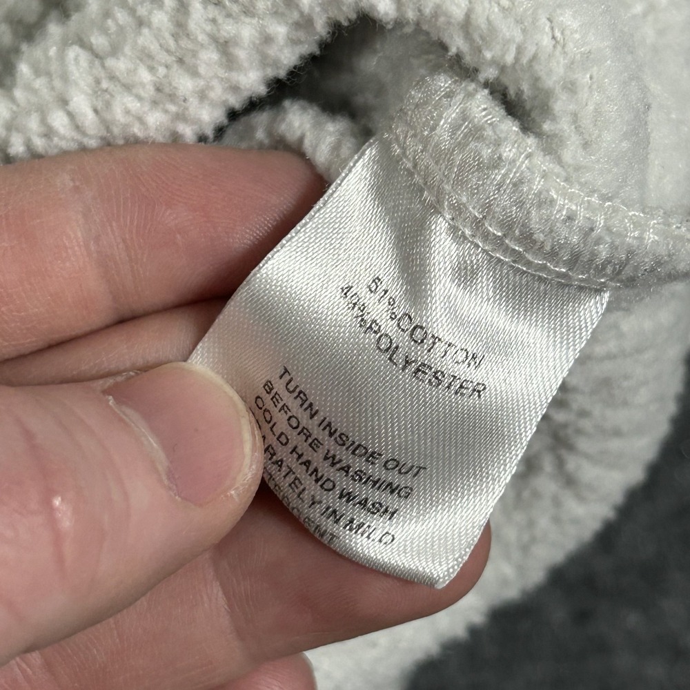 White Fox Boutique Comfort Club Hoodie Grey Pink Puff Print Oversized XS/S #2496 - Picture 6 of 12